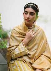 Qline By Qalamkar Embroidered Linen Unstitched 3 Piece Suit - 07